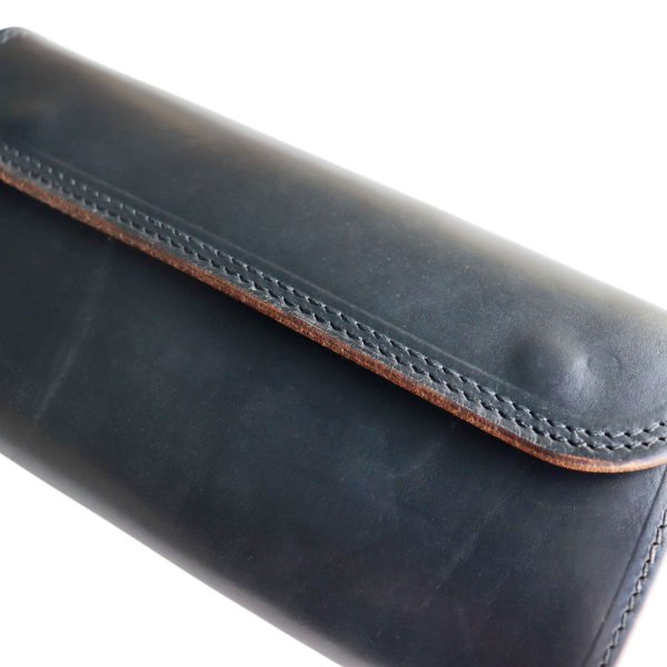 画像3: ART BROWN アートブラウン Long Wallet Horween Chromexcel ロングウォレット シカゴ ホーウィン社 クロムエクセル  オイルドレザー VGW00143AB 長財布 leather Wステッチ 革製品 日本製 (3)