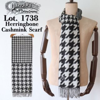 DAPPER'S ダッパーズ Random Border Cashmink Scarf 1738R マフラー