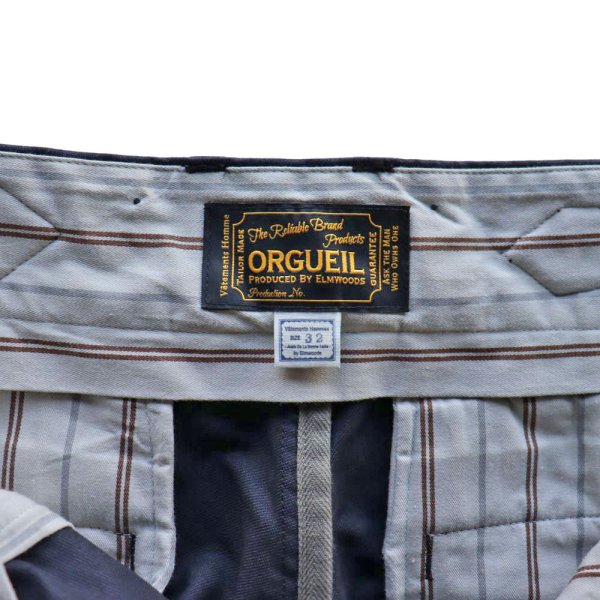 画像12: ORGUEIL オルゲイユ Moleskin Trousers モールスキン トラウザーズ OR-1113 work pants ワークパンツ スマイリーポケット smiley pocket フランス 炭鉱夫 ブラックモールスキン クラシカル コットン100% 日本製 (12)