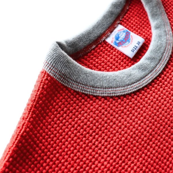 画像5: JELADO ジェラード Mega Thermal Crew Neck 2tone AB03218 メガサマール クルーネック 2トーン Tシャツ ロングT 長袖 long sleeves サーマル ロンティー ヘビーサーマル コットン cotton 日本製 (5)