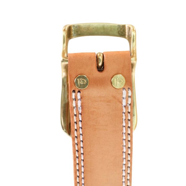 画像6: KC's ケイシイズ ベルト 1 3/4インチ ギャリソン ダブルステッチ  GARRISON DOUBLE STITCH BELT KID711 天然皮革  牛革 オイルステアハイド グッズ goods accessories  (6)