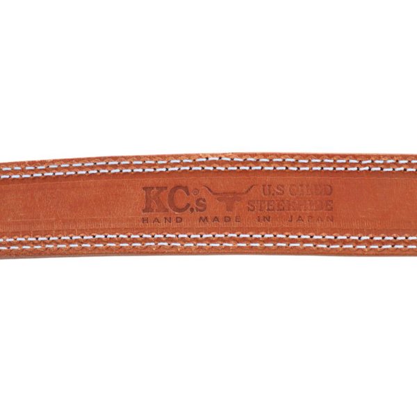 画像9: KC's ケイシイズ ベルト 1 3/4インチ ギャリソン ダブルステッチ  GARRISON DOUBLE STITCH BELT KID711 天然皮革  牛革 オイルステアハイド グッズ goods accessories  (9)