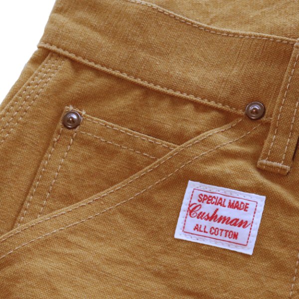 画像8: CUSHMAN 22190 クッシュマン 15oz DUCK DOUBLE KNEE PAINTER PANTS ダックダブルニーペインターパンツ ワークパンツ ワイドシルエット 日本製 madeinjapan (8)
