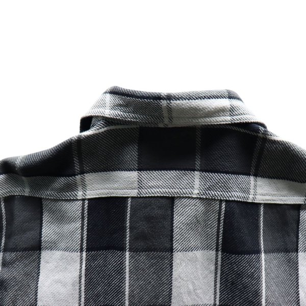 画像20: CUSHMAN クッシュマン VINTAGE CHECK WORK SHIRTS ヴィンテージ チェック ワーク シャツ 25593 アメカジ 長袖 long sleeves ダブルチェーンステッチ仕様 １９５０年代 カジュアル LOWテンション 顔料染め 猫目の尿素ボタン コットン100％ (20)