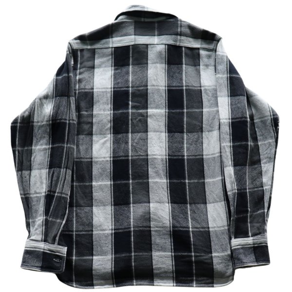 画像19: CUSHMAN クッシュマン VINTAGE CHECK WORK SHIRTS ヴィンテージ チェック ワーク シャツ 25593 アメカジ 長袖 long sleeves ダブルチェーンステッチ仕様 １９５０年代 カジュアル LOWテンション 顔料染め 猫目の尿素ボタン コットン100％ (19)