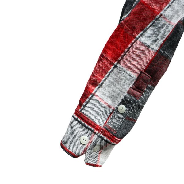 画像10: CUSHMAN クッシュマン VINTAGE CHECK WORK SHIRTS ヴィンテージ チェック ワーク シャツ 25593 アメカジ 長袖 long sleeves ダブルチェーンステッチ仕様 １９５０年代 カジュアル LOWテンション 顔料染め 猫目の尿素ボタン コットン100％ (10)