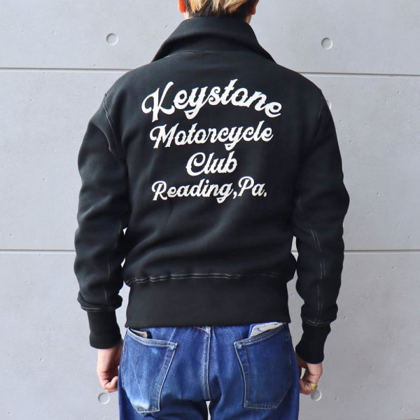 画像3: CUSHMAN クッシュマン HALF ZIP TURTLE SWEAT (KEYSTONE MC) ハーフジップ タートルスウェット 26356 アウター 防寒性 保温性 (3)