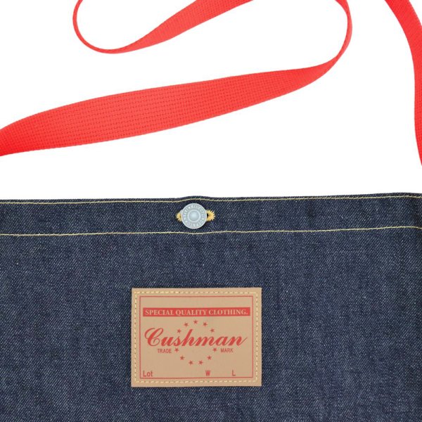 画像4: CUSHMAN クッシュマン13.5oz DENIM SHOULDER BAG デニム ショルダーバッグ デニム生地 鞄 カバン コットン (4)