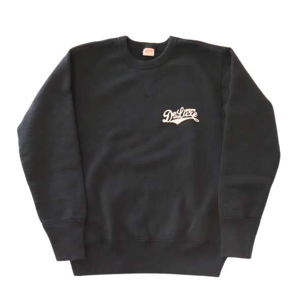 画像2: DELUXEWARE デラックスウエア BRGS-24A DELUXEWARE スウェット 絶妙なバランスで創るロゴデザイン 吊裏毛ヘビーウエイト シルクスクリーンプリント 裏起毛 コットン100% オルダクト 日本製 (2)