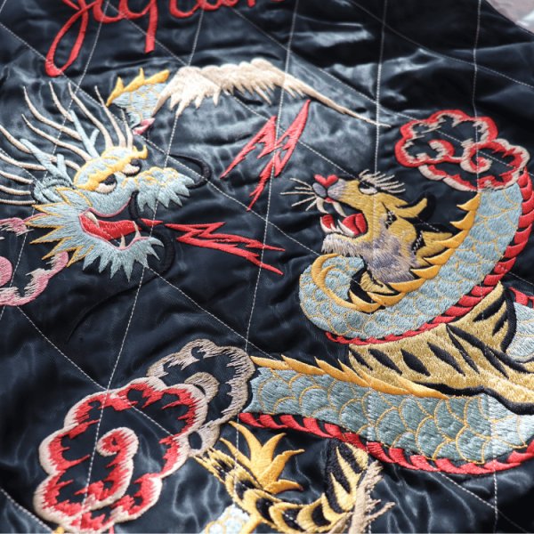 画像22: TAILOR TOYO テーラー東洋  TT15666-119 Mid 1950s Style Velveteen Souvenir Jacket “SPIDERWEB, SNAKE & SKULL” × “DRAGON & TIGER” (22)