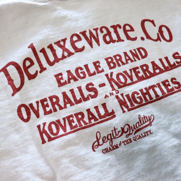 画像19: DELUXEWARE デラックスウエア BRGS-24A DELUXEWARE スウェット 絶妙なバランスで創るロゴデザイン 吊裏毛ヘビーウエイト シルクスクリーンプリント 裏起毛 コットン100% オルダクト 日本製 (19)