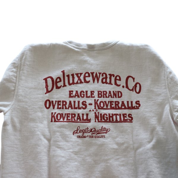 画像18: DELUXEWARE デラックスウエア BRGS-24A DELUXEWARE スウェット 絶妙なバランスで創るロゴデザイン 吊裏毛ヘビーウエイト シルクスクリーンプリント 裏起毛 コットン100% オルダクト 日本製 (18)