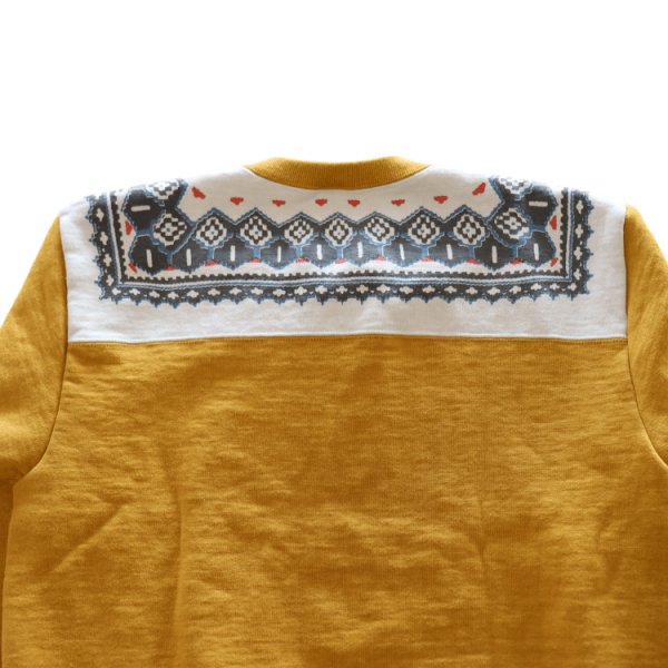 画像14: DELUXEWARE デラックスウエア S105-24A SNOW HALF ZIP 希少なヴィンテージ雪柄を採用したハーフジップスウェット  裏起毛 コットン100% (14)
