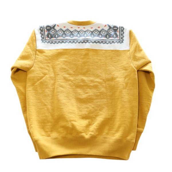 画像13: DELUXEWARE デラックスウエア S105-24A SNOW HALF ZIP 希少なヴィンテージ雪柄を採用したハーフジップスウェット  裏起毛 コットン100% (13)