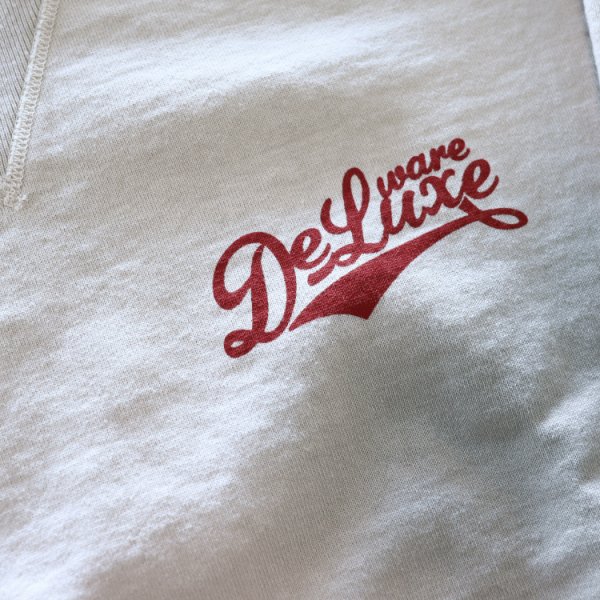 画像14: DELUXEWARE デラックスウエア BRGS-24A DELUXEWARE スウェット 絶妙なバランスで創るロゴデザイン 吊裏毛ヘビーウエイト シルクスクリーンプリント 裏起毛 コットン100% オルダクト 日本製 (14)