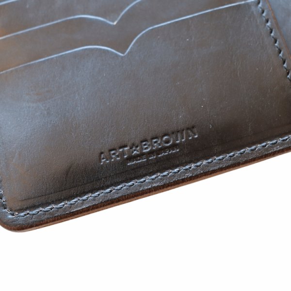 画像10: ART BROWN アートブラウン 二つ折り財布  VGW00141AB 財布 leather クロムエクセル ヴィンテージな雰囲気 日本製 Made in JAPAN (10)