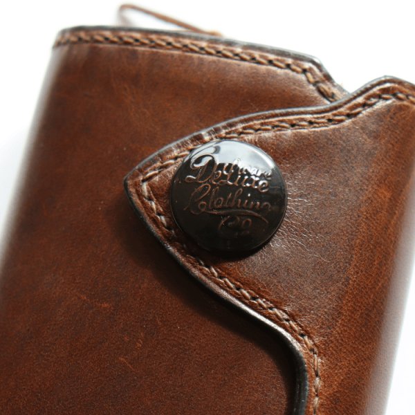 画像13: DELUXEWARE デラックスウエア DLW-005 THREEFOLD WALLET 3つ折りウォレット お財布 コンパクト  HORSEHIDE ホースハイド deluxeware デラックスウエア (13)