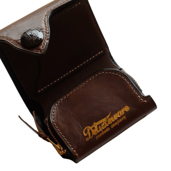 画像16: DELUXEWARE デラックスウエア DLW-005 THREEFOLD WALLET 3つ折りウォレット お財布 コンパクト  HORSEHIDE ホースハイド deluxeware デラックスウエア (16)