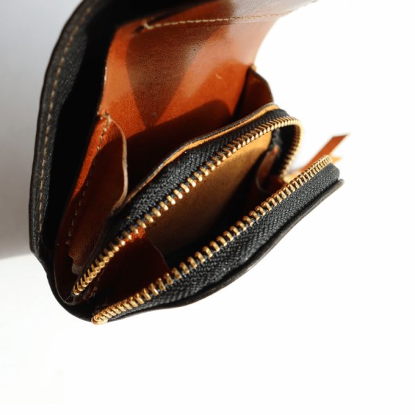 画像8: DELUXEWARE デラックスウエア DLW-005 THREEFOLD WALLET 3つ折りウォレット お財布 コンパクト  HORSEHIDE ホースハイド deluxeware デラックスウエア (8)