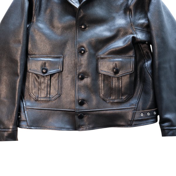 画像6: DAPPER'S ダッパーズ LOT 1743 30’s Style A-1 Type Goatskin Leather Jacket 30年代スタイル ゴートスキンレザージャケット スプリングジャケット コサックジャケット 大変希少なA-1 Typeコサックジャケットがデザインベース! (6)