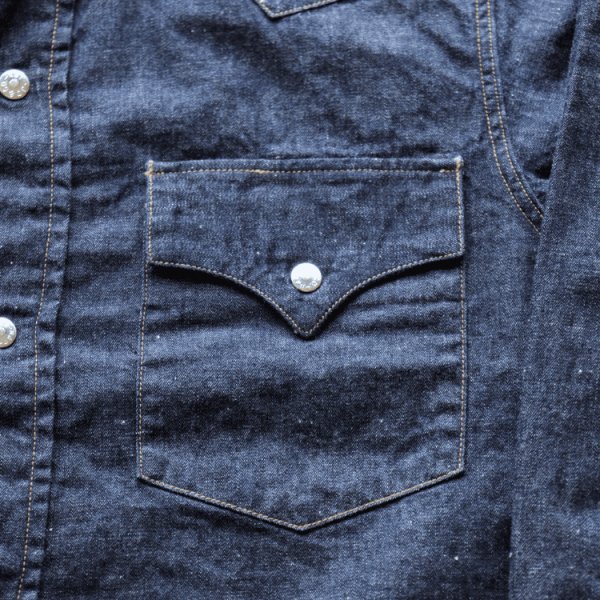 画像8: JELADO ジェラード Vaquero Shirt  JP11115 ショートホーン デニムウェスタンシャツ アメカジ 長袖シャツ long sleeves ヴィンテージを再現 5ozデニム DENIM リベット型スナップボタン Madeinjapan (8)