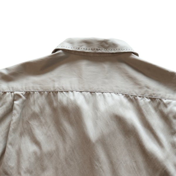 画像14: CUSHMAN クッシュマン 25490 R/C HAND STICH OPEN COLLAR SHIRTS レーヨンコットンハンドステッチ オープンカラーシャツ 長袖 long sleeve アメカジ カジュアル 1950年代 ループタイプ ボックス型 乳白色 猫目ボタン (14)