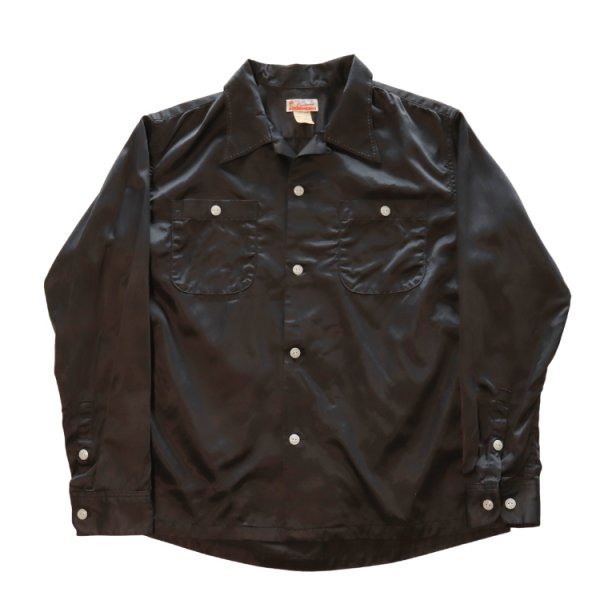 画像4: CUSHMAN クッシュマン 25490 R/C HAND STICH OPEN COLLAR SHIRTS レーヨンコットンハンドステッチ オープンカラーシャツ 長袖 long sleeve アメカジ カジュアル 1950年代 ループタイプ ボックス型 乳白色 猫目ボタン (4)