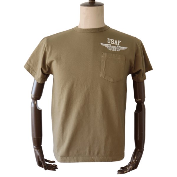 画像2: BUZZ RICKSON'S バズリクソンズ BR79579 S/S POCKET T-SHIRT U.S. AIR FORCE 半袖Tシャツ USAF ポケットT ミリタリーデザイン Made in USA (2)