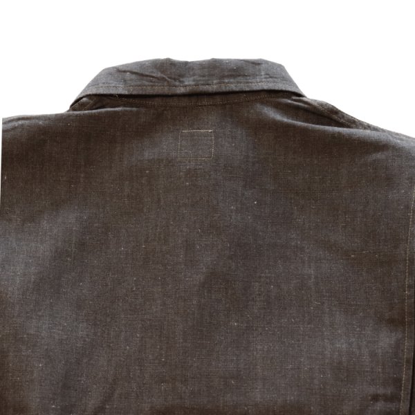 画像12: Mister Freedom×SUGAR CANE ミスターフリーダム×シュガーケーン SC15704 NOS Brown Chambray ”WILD CAT” Zip Jacket ワイルドキャット ジップジャケット エルボパッチ Mada in USA  (12)