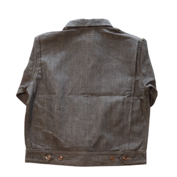 画像11: Mister Freedom×SUGAR CANE ミスターフリーダム×シュガーケーン SC15704 NOS Brown Chambray ”WILD CAT” Zip Jacket ワイルドキャット ジップジャケット エルボパッチ Mada in USA  (11)