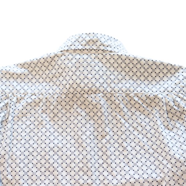 画像12: CUSHMAN クッシュマン 25489 DOT PRINT WORK SHIRTS ドットプリントワークシャツ 長袖 long sleeve アーリースタイル アメカジ カジュアル 縫製仕様 抜染プリント キャリコ ライトオンスコットン100% 猫目ホワイト釦 裾マチガゼット  ユニオンチケット (12)