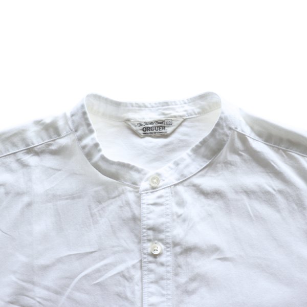 画像5: ORGUEIL オルゲイユ OR-5117 Rebuild White Shirt リビルドホワイトシャツ ブロードシャツ 二重仕様のカフス ワークシャツ ドレスシャツ 長袖シャツ long sleeve 前開き仕様Cotton100% 日本製 (5)