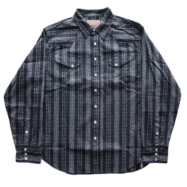 画像13: SUGAR CANE シュガーケーン SC29463 NATIVE AMERICAN DOBBY STRIPE L/S WESTERN SHIRT ネイティブアメリカドビーストライプ長袖ウエスタンシャツ 東洋エンタープライズ (13)