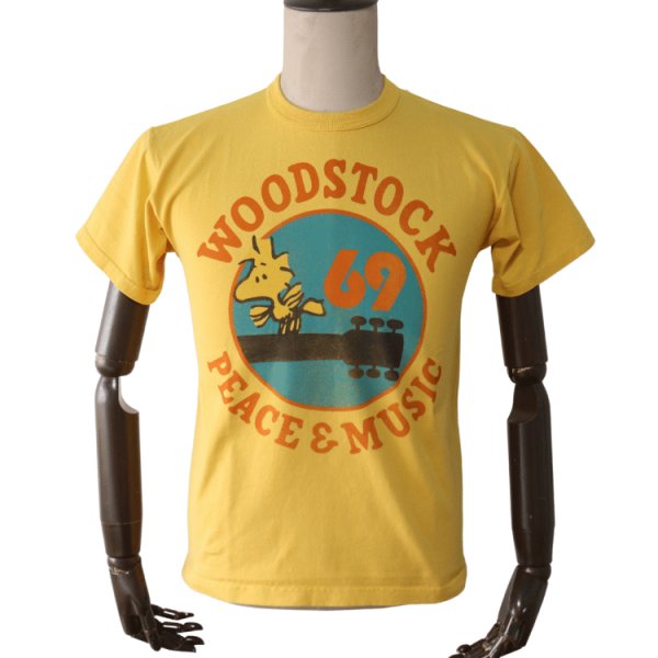 画像2: TOYS McCOY トイズマッコイ TMC2521 SNOOPY TEE WOODSTOCK 69 " PEACE & MUSIC " スヌーピーTシャツ ウッドストック 1969年WOODSTOCK 半袖Tシャツ (2)