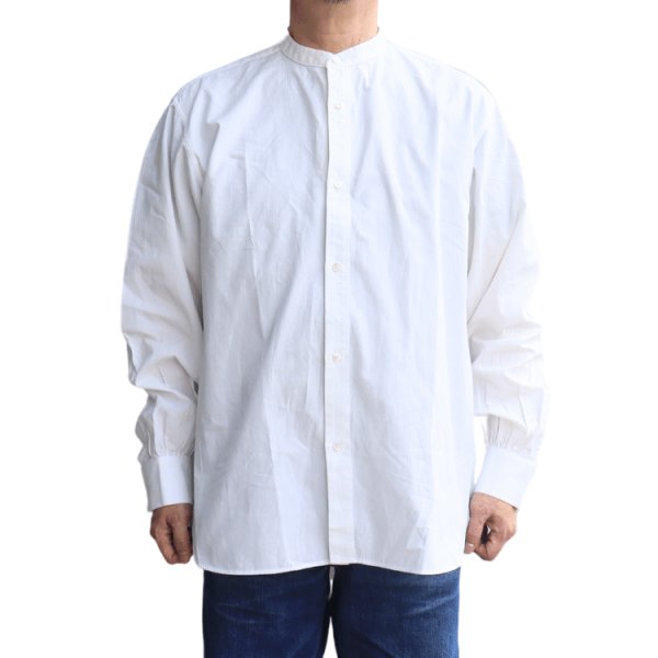 画像2: ORGUEIL オルゲイユ OR-5117 Rebuild White Shirt リビルドホワイトシャツ ブロードシャツ 二重仕様のカフス ワークシャツ ドレスシャツ 長袖シャツ long sleeve 前開き仕様Cotton100% 日本製 (2)