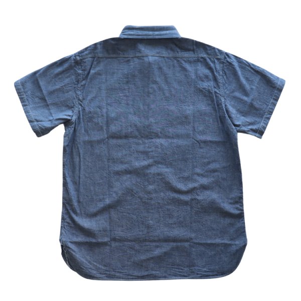 画像8: BUZZ RICKSON'S バズリクソンズ BR35856  BLUE CHAMBRAY WORK SHIRT  ブルーシャンブレーワークシャツ デニムブラウス  シャンブレーシャツ ショートスリーブ 1950年代 米海軍 (8)