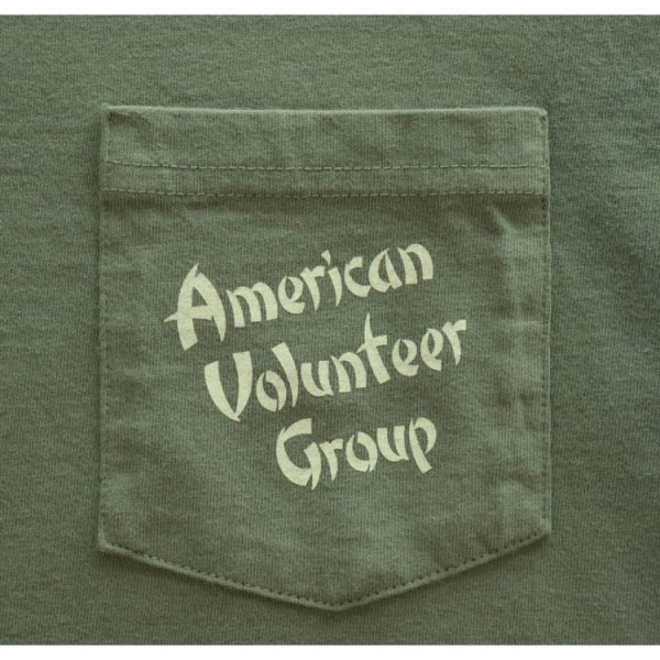 画像6: BUZZ RICKSON'S バズリクソンズ BR79581 S/S POCKET  T-SHIRT ポケットTシャツ「3rd SQ.AMERICAN VOLUNTEER GROUP」フライングタイガース サードスコードロン ヘルズエンジェル ミリタリー (6)