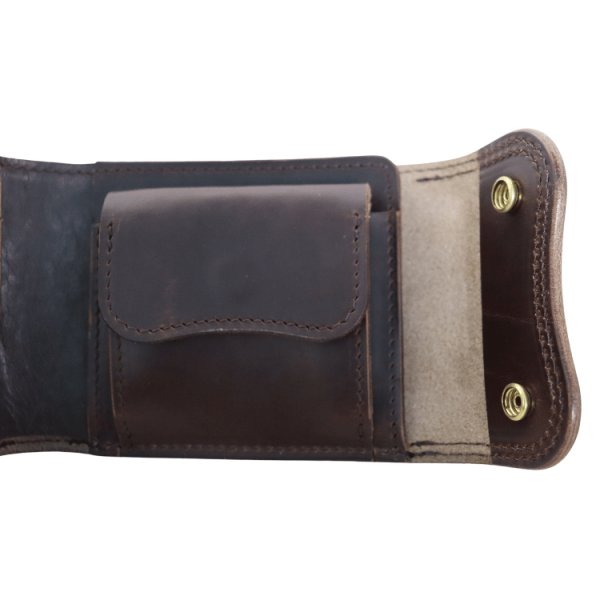 画像19: ART BROWN アートブラウン 二つ折り財布  VGW00141AB 財布 leather クロムエクセル ヴィンテージな雰囲気 日本製 Made in JAPAN (19)