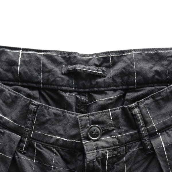 画像5: STUDIO D'ARTISAN ステュディオダルチザン 1900 KYOUTO BLACK DYEING KASURI SHORTS 京黒紋付染 絣 ショート パンツ 「究極の黒」Made in JAPAN 日本製 (5)