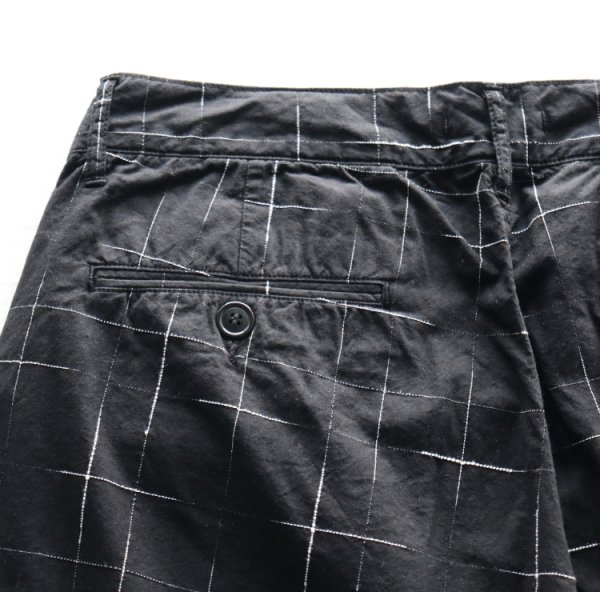 画像10: STUDIO D'ARTISAN ステュディオダルチザン 1900 KYOUTO BLACK DYEING KASURI SHORTS 京黒紋付染 絣 ショート パンツ 「究極の黒」Made in JAPAN 日本製 (10)