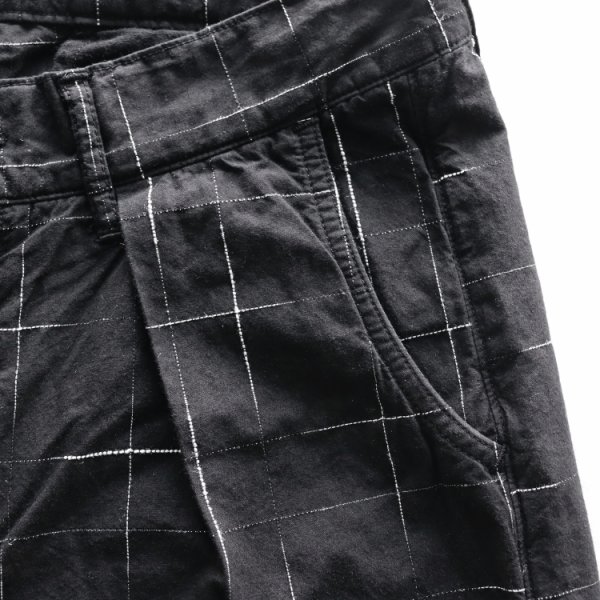 画像6: STUDIO D'ARTISAN ステュディオダルチザン 1900 KYOUTO BLACK DYEING KASURI SHORTS 京黒紋付染 絣 ショート パンツ 「究極の黒」Made in JAPAN 日本製 (6)