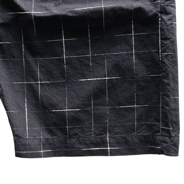 画像8: STUDIO D'ARTISAN ステュディオダルチザン 1900 KYOUTO BLACK DYEING KASURI SHORTS 京黒紋付染 絣 ショート パンツ 「究極の黒」Made in JAPAN 日本製 (8)