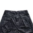 画像4: STUDIO D'ARTISAN ステュディオダルチザン 1900 KYOUTO BLACK DYEING KASURI SHORTS 京黒紋付染 絣 ショート パンツ 「究極の黒」Made in JAPAN (4)
