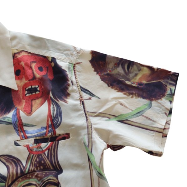 画像6: SUN SURF サンサーフ SS39481 SUN SURF SPECIAL EDITION “BATTLE MASK” ハワイアンシャツ アロハシャツ バトルマスク 半袖 日本製 made in japan (6)