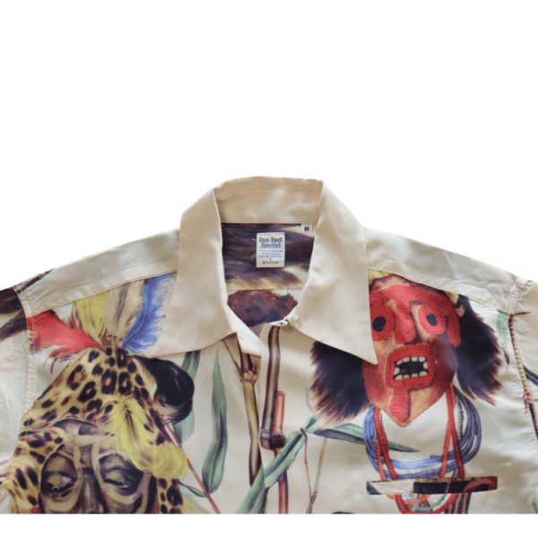 画像5: SUN SURF サンサーフ SS39481 SUN SURF SPECIAL EDITION “BATTLE MASK” ハワイアンシャツ アロハシャツ バトルマスク 半袖 日本製 made in japan (5)