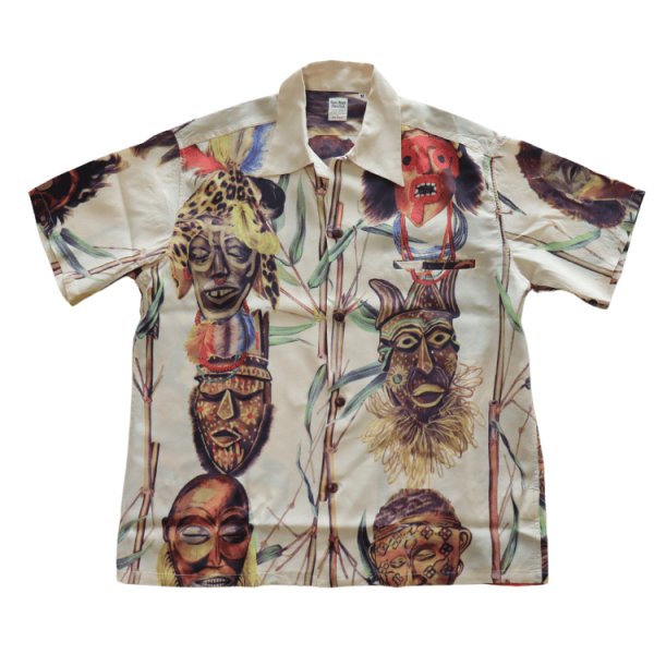 画像4: SUN SURF サンサーフ SS39481 SUN SURF SPECIAL EDITION “BATTLE MASK” ハワイアンシャツ アロハシャツ バトルマスク 半袖 日本製 made in japan (4)