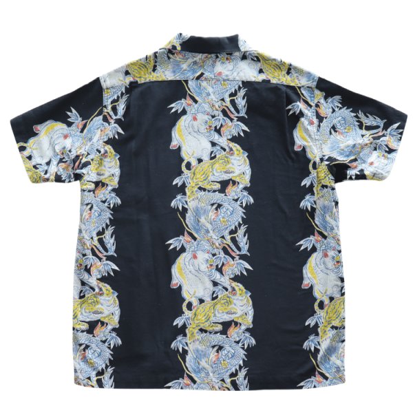 画像18: STUDIO D'ARTISAN ステュディオダルチザン トルネード豚アロハシャツ 1950年代 ヴィンテージアロハシャツ トルネードタイガー トルネード豚 Made in JAPAN (18)