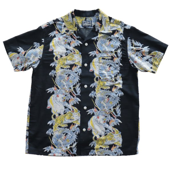 画像17: STUDIO D'ARTISAN ステュディオダルチザン トルネード豚アロハシャツ 1950年代 ヴィンテージアロハシャツ トルネードタイガー トルネード豚 Made in JAPAN (17)