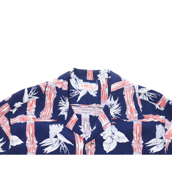 画像5: SUN SURF サンサーフ SS39419 RAYON HAWAIIAN SHIRT “ISLAND PLANTS” レーヨンハワイアンシャツ  カメハメハ・ガーメント アイランドプランツ 半袖 日本製 made in japan (5)