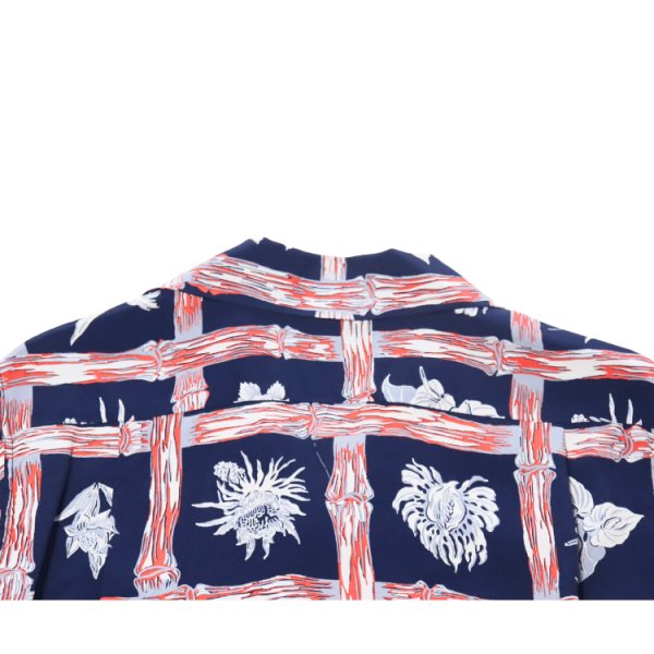 画像12: SUN SURF サンサーフ SS39419 RAYON HAWAIIAN SHIRT “ISLAND PLANTS” レーヨンハワイアンシャツ  カメハメハ・ガーメント アイランドプランツ 半袖 日本製 made in japan (12)